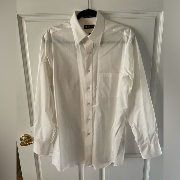 Chaps Shirts Mens White Button Up Dress Shirt Poshmark — free download